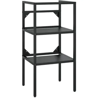 vidaXL Badezimmer Waschtischgestell 40 x 83 x 38 cm Schwarz