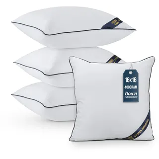 Utopia Bedding Kissen, Kissenfüllung für Bett und als Dekokissen, Sofakissen, Zierkissen für Couch (4, Weiß, 40x40 cm)