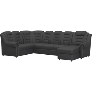 Home Affaire Wohnlandschaft Baumwolle/Polyester U-Form Schwarz