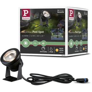 Paulmann LED Außenleuchte Aluminium 12,1 cm IP68 inkl. 1x5 W dimmbar Schwarz