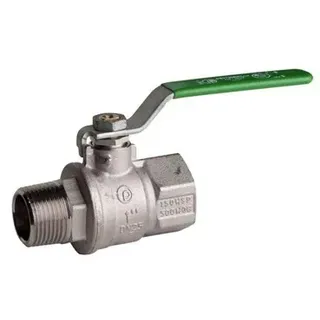 Pettinaroli F x m heavyduty fullway ball valve green steel lever tea t