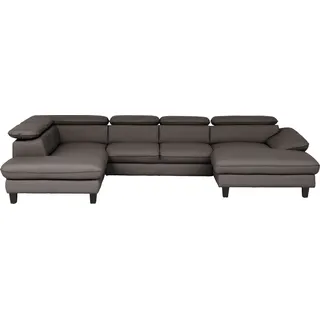 Home Affaire Wohnlandschaft U-Form 3-Sitzer Braun