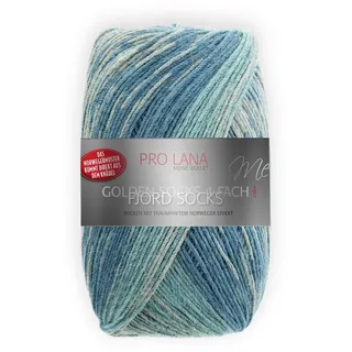 Pro Lana Fjord Socks Farbe 196, Sockenwolle musterbildend, Wolle Norwegermuster zum Stricken, 100g,