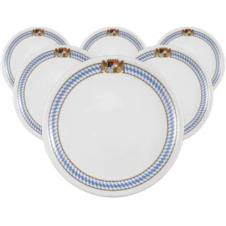 SELTMANN WEIDEN Speiseteller Compact Bayern 25,4 cm bunt 6er Set