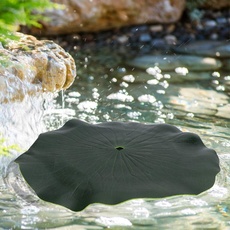 Künstliche schwimmende Lotusblätter, Schwimmendes Lotusblatt Springbrunne mit Mittelloch für kleine Teiche und Gartendekorationen, Aquarium, Durchmesser 29 cm