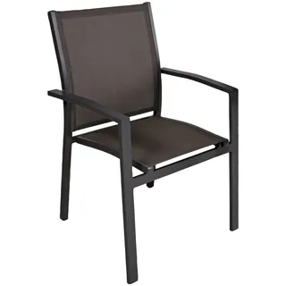 Garden Pleasure Stapelstuhl ELENA 56,5 x 56,5 x 2 cm grau 2 St.