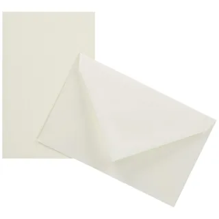 G.Lalo 25600L Karten Set Vergé de France (25% Hadern mit 10 Karten Vergé Papier 300 g, 85 x 135 mm, mit geradem Schnitt, 10 Umschläge, weiß gefüttert, 90 x 140 mm, Visitenkarten Format, 1 Pack) weiß