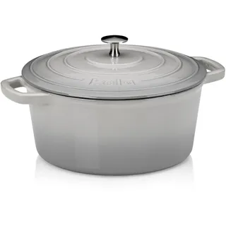 Kela Calido Bräter 26 cm rund hellgrau