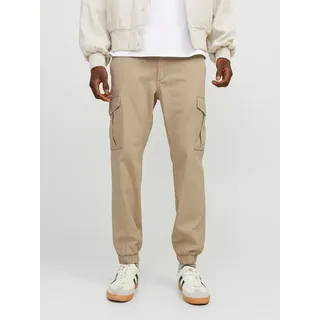 Jack & Jones Cargohose »JPSTMARCO JJJOE CUFFED«, beige