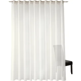 Neutex for you! Vorhang NEUTEX FOR YOU "Kiss", weiß (wollweiß), B:142cm H:275cm, Jacquard, Polyester, Gardinen, Uni in natürlicher Optik, nach Maß