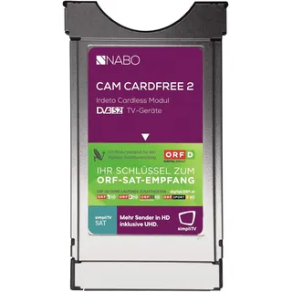 NABO CAM CARDFREE 2 CI+ Modul mit integrierter Micro-Sat-Karte - keine ORF-Karte notwendig)