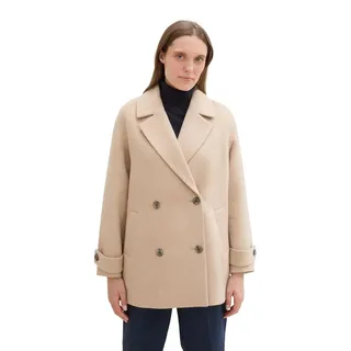 Tom Tailor Kurzer Caban Mantel Soft Ivory Melange 3XL