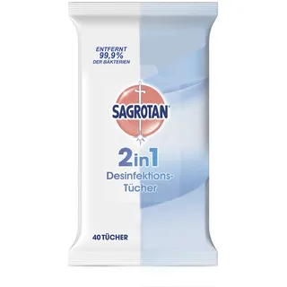 Sagrotan 2in1 Desinfektionstücher, 40 Stück