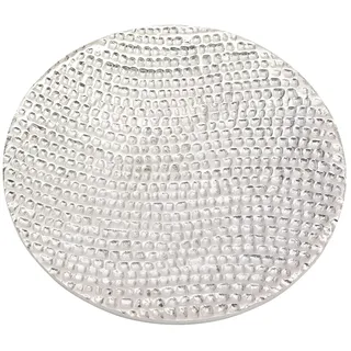 NKlaus Kerzenteller Aluminium silberoptik Ø 12cm Untersetzer Untertasse Kerzenhalter 10352