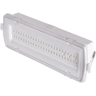 Alpinaluz Notfallleuchte, LED, wasserdicht, IP54, 4 W, 530 lm, Einbauleuchte, mit Clips oder Oberfläche, 3 Stunden Betriebsdauer, wasserdicht und staubdicht, für den professionellen und industriellen