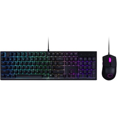 Cooler Master MS110 RGB-Tastatur & Gaming-Maus Kombination – Lineare mem-chanische Schalter, 26 Anti-Ghosting Tasten, On-Board-Steuerung, Gaming Maus mit 4 DPI-Einstellungen – US Layout, Schwarz