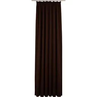 Vorhang WIRTH "Newbury" Gr. 1, braun, B:65cm H:125cm, Jacquard, Baumwolle, Polyester, Gardinen, Vorhang