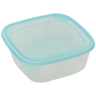 CURVER CU Fresh and Go Set 3-teiliger Becher, Kunststoff, Transparent und Blau, 16 x 16 x 11 cm, 6