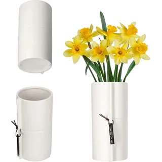 Keramik Blumentopf - Übertopf - Größe Large - Weiß