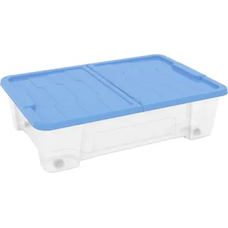 DEA HOME UNTERBETTBOX Box 25 LT Master-Art.501-DEA Home, 57x39x15,5, TRANSPARENT/BLAU