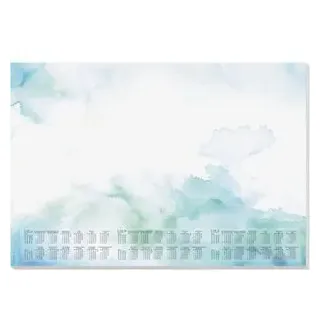 Sigel Schreibtischunterlage DESIGN 206/2027/2028 blau/grün Papier 59,5 x 41,0 cm, 30 Blatt