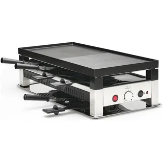 Solis 5 in 1 Table Grill Raclette 8 Personen Silber