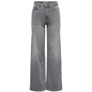 Only ONLMADISON High Waist Weit Grau S/30