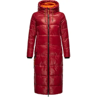 Navahoo Steppmantel »Steppmantel Schmuseengel«, warm gefütterte Winter Steppjacke mit Kontrastdetails, rot