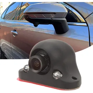 12V Auto-Seitenansicht-Kamera, 90° HD-Nachtsicht, IP68, wasserdicht, toter Winkel, für LKW, Bus, Wohnmobil, Wohnwagen, Anhänger - Schwarz