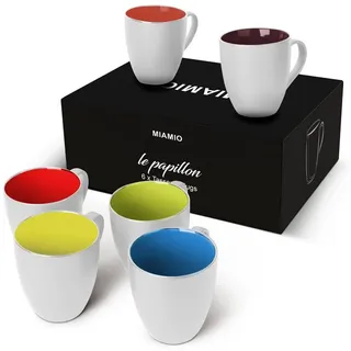 MiaMio Kaffeetasse 0,35 l Bunt 6 St.