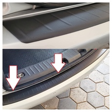 BREMER SITZBEZÜGE Ladekantenschutz für Ford Mondeo 5 2014 in Schwarz Kratzschutz Heckklappen Schutzleiste aus Hochwertigem ABS