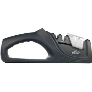 Lacor 39266 – Doppelmesser-Schärfer, 21'5x4'5x9 cm | Langlebiges Profi-Utensil; entwickelt für optimale Leistung und schnelle, unkomplizierte Reinigung in der Spülmaschine