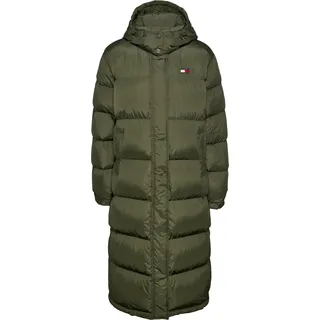 Tommy Jeans Steppmantel »TJW ALASKA LONG PUFFER EXT«, mit Logostickerei, grün