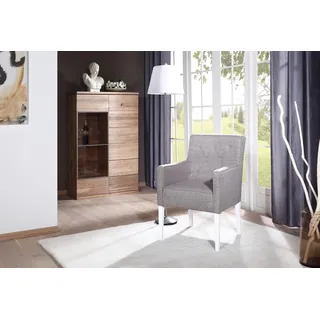 Esszimmer Stuhl Set Garnitur Lehn Stühle Komplett Gruppe Wohnzimmer 6x Stück Neu - Grau