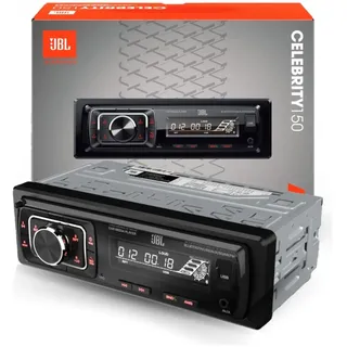 JBL Autoradio Bluetooth Celebrity 150 von Harman Kardon, 1 DIN 4 x 50W AM/FM Radio Mit Bluetooth Streaming und Freisprecheinrichtung für Auto mit Abnehmbares Display, USB, SD, AUX und 2 RCA Ausgänge