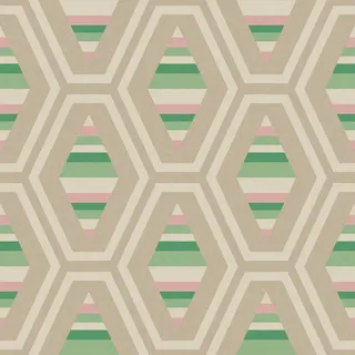 Joules Vliestapete JOULES "Hallaton Kilim Garden Greens", bunt, B:0,52m L:10m, Vlies, Tapeten, 3D-Optik