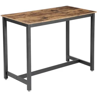 Boxxx Bartisch , Braun, Schwarz , Metall, Holzwerkstoff , teilmassiv , 60x90x120 cm , Esszimmer, Esstische, Stehtische