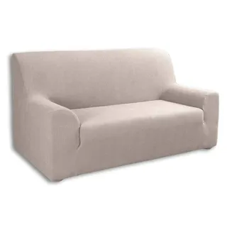 Tural – Beige Elastischer Sofabezug 1 Sitzer (Sessel Größe) (70-100cm) Valeta. Sofa-Überwürfe Sesselbezug Sesselhusse Sofaüberwurf. Erhältlich Größen.