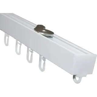 Gardinia Aluminium-Vorhangschienen-Set Luna 1-läufig Weiß 230 cm