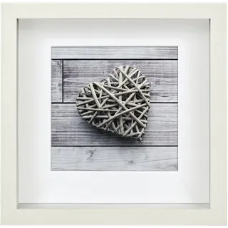 Hama Scala 3D weiß 23x23 Portrait Holz Passepartout 59777