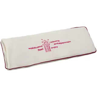 Amago - Körnerkissen mit Jersey Bezug, 50 x 20 cm - Crème, Creme