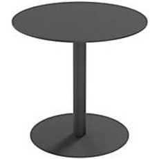 Paperflow Outdoor-Tisch Cross, rund, Tellerfuß, Ø 800 x H 750 mm, schwarz/mattschwarz