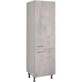 Nobilia Geschirrschrank , Hellgrau , Metall , 5 Fächer , nur wie online abgebildet bestellbar , 60x216.6x58 cm , Blauer Engel, Pefc, Goldenes M, Made in Germany, DGM-Klimapakt , Küchen, Küchenmöbel, Küchenschränke, Geräteumbauschränke