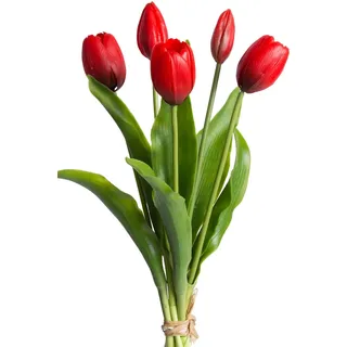OTTO home Kunstblume "Tulpenbündel Holland real Touch", rot