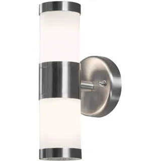 Konstsmide Außenwandleuchte Edelstahl 6cm x 9cm x 23cm 2x25W IP44 weiß