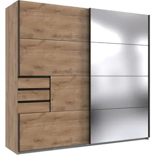 WIMEX Schwebetürenschrank Saigon 225 x 208 x 64 cm Schwarz