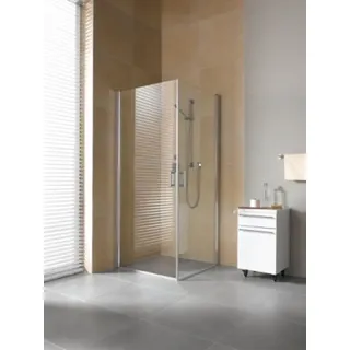 Kermi Eckeinstieg DIGA 1ER 08020 - Halbteil rechts, DI1ER08020VPK, Farbe: Silber Hochglanz Echtglas klar Clean
