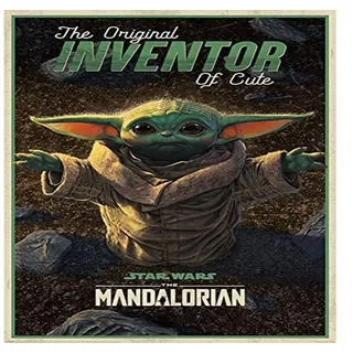 Pyramid Star Wars: The Mandalorian: The Original Inventor of Cute Maxi Poster (Maxi Post, 193348, Mehrfarbig, 100 x 140 cm