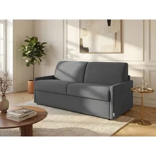 Schlafsofa 4-Sitzer - Liegefläche: 160 cm - Matratzenhöhe: 22 cm mit Memory Schaum - Stoff - Grau - CALIFE