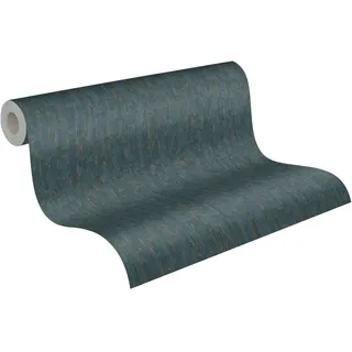 Livingwalls Vliestapete Hot Spots 10,05 m x 0,53 m Blau/Gold 786665